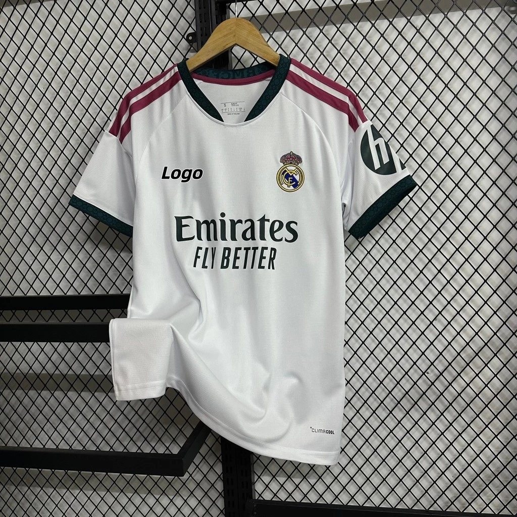 เรอัลมาดริด 2026/27 แฟนรุ่นชายแขนสั้นเสื้อฟุตบอลเสื้อยืดกับ MBAPPÉ 10