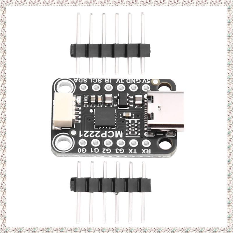 [kjyxgsncsjxsm] ADC Analog to Digital Converter MCP2221A USB to GPIO ADC สําหรับโมดูลแปลงอินเทอร์เฟซ
