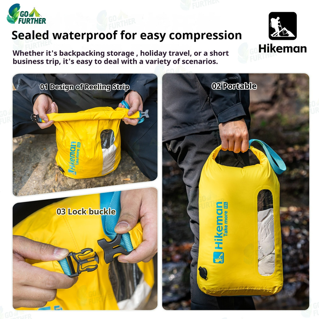 Hikeman Outdoor สูญญากาศการบีบอัดกระเป๋า 86g Ultralight รูปที่ 3