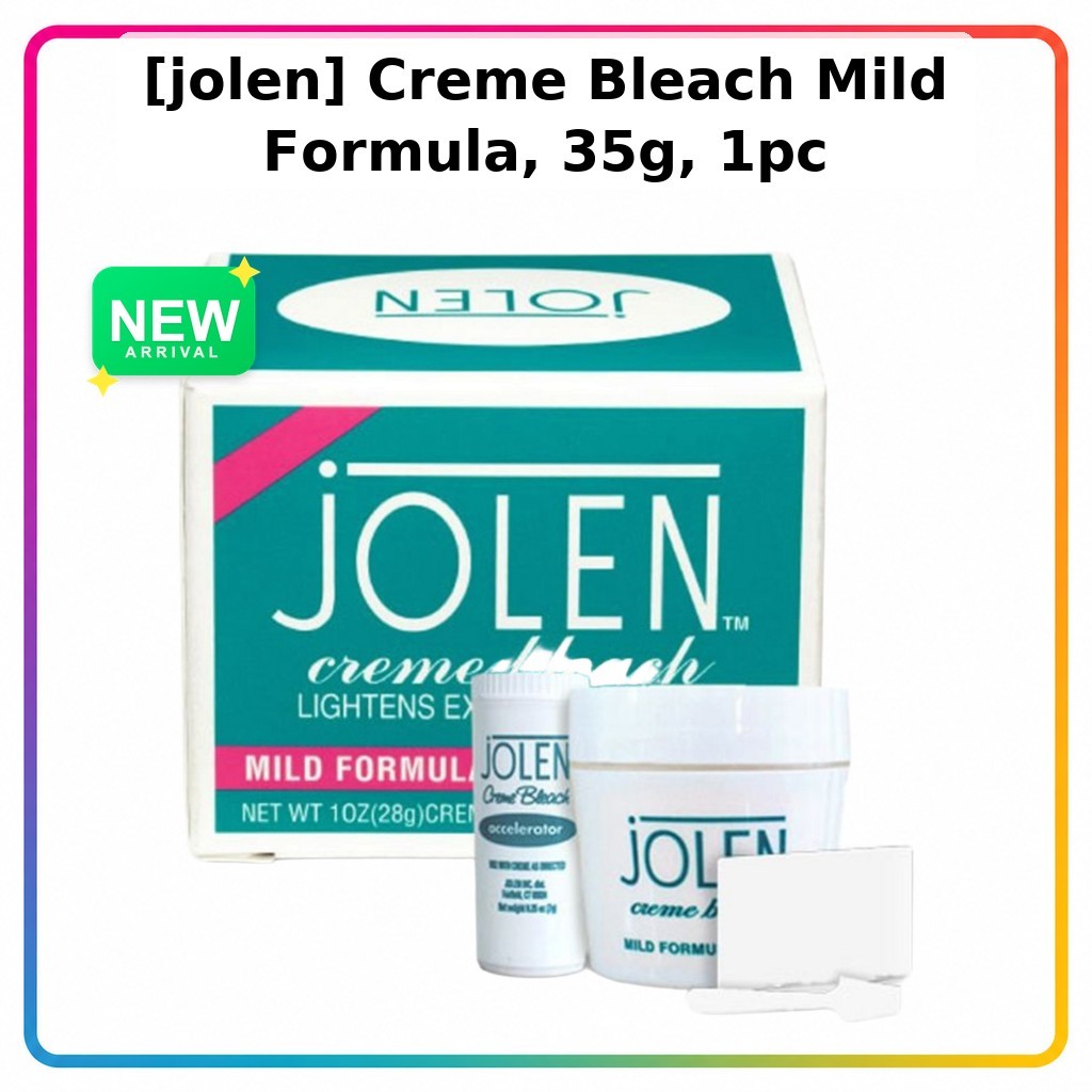[Jolen] ครีม Bleach Mild Formula, 35g, 1 ชิ้น l ครีมฟอกขาวอ่อน l สูตรอ่อนโยน l แอพพลิเคชั่นง่าย l K-