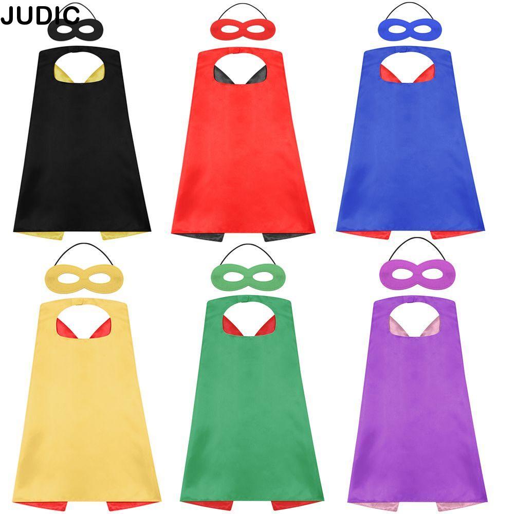 JUDIC เครื่องแต่งกายซูเปอร์ฮีโร่เทศกาลชุดแฟนซีอุปกรณ์ประกอบฉากประสิทธิภาพของขวัญเด็กชายหญิงเสื้อคลุม