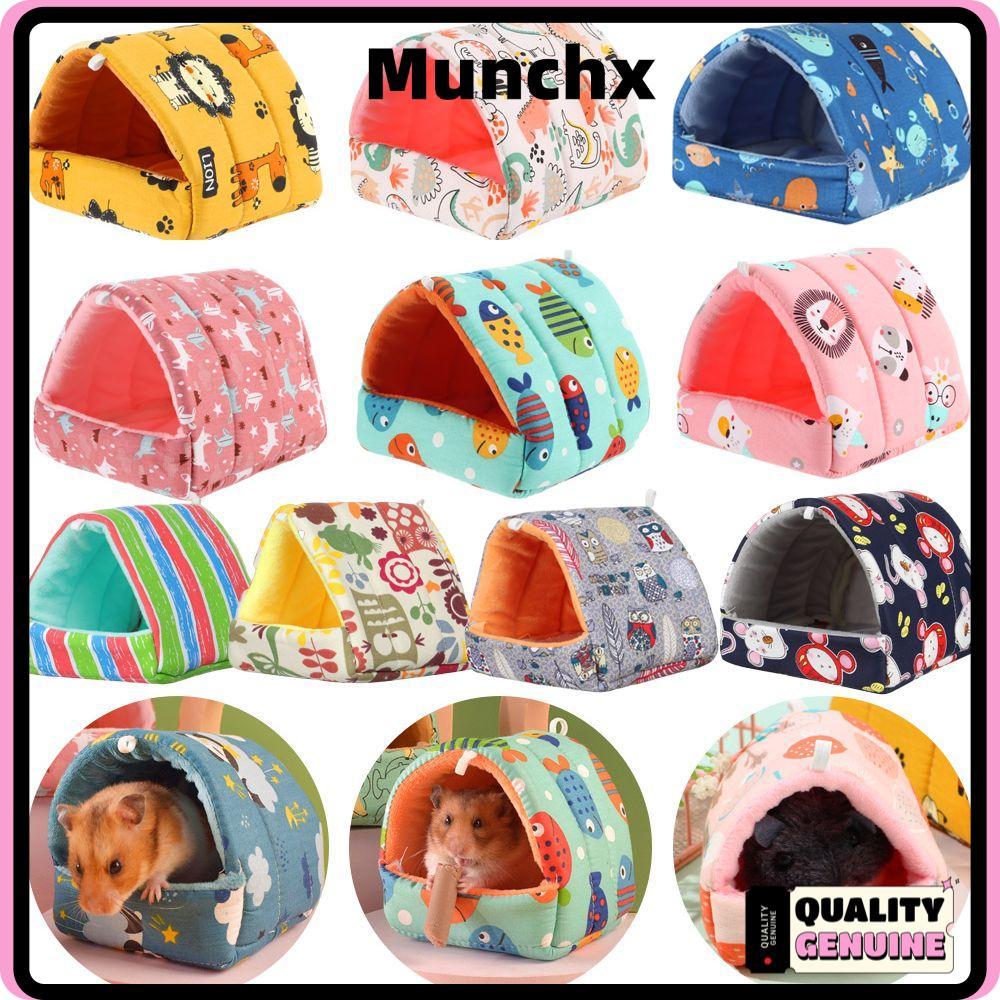 MUNCHX Hamster House Soft Mini Cage Winter Rabbit Squirrel Warm Mat