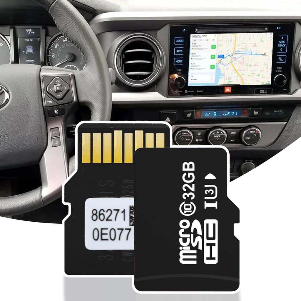 2026 ล่าสุดนําทาง SD การ์ด GPS แผนที่ Update 8627-0E077 สําหรับ Toyota Highlander, Tacoma, Sienna, R