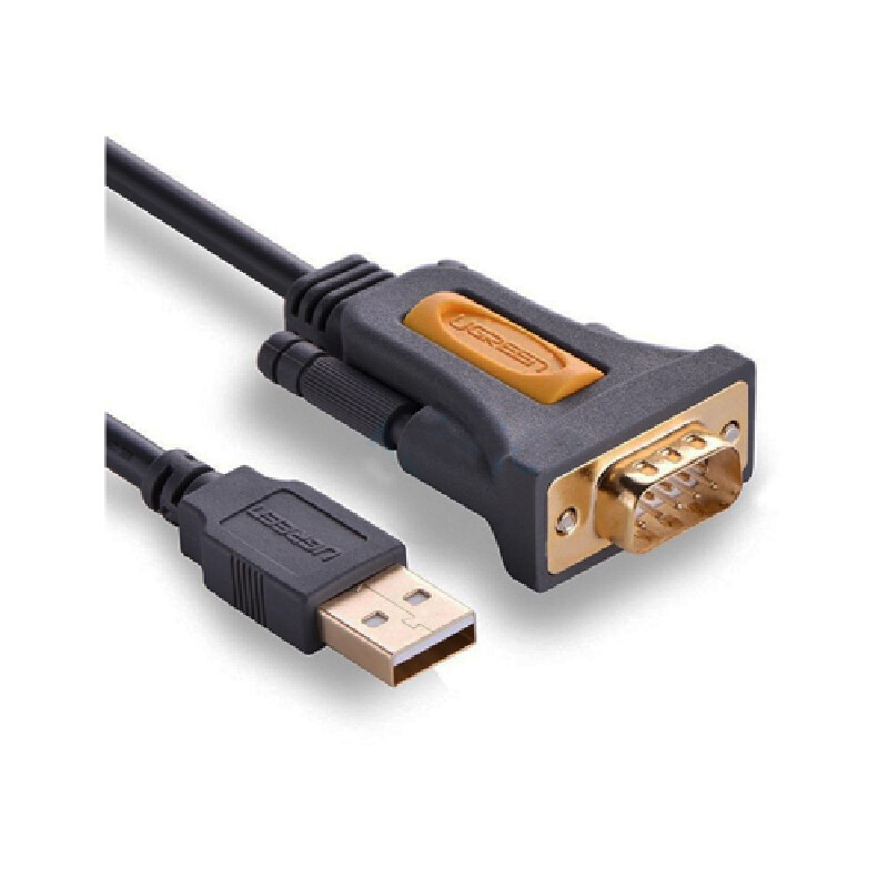 UGREEN อุปกรณ์แปลงสัญญาณ USB to RS232 รุ่น 20222 สีดำ