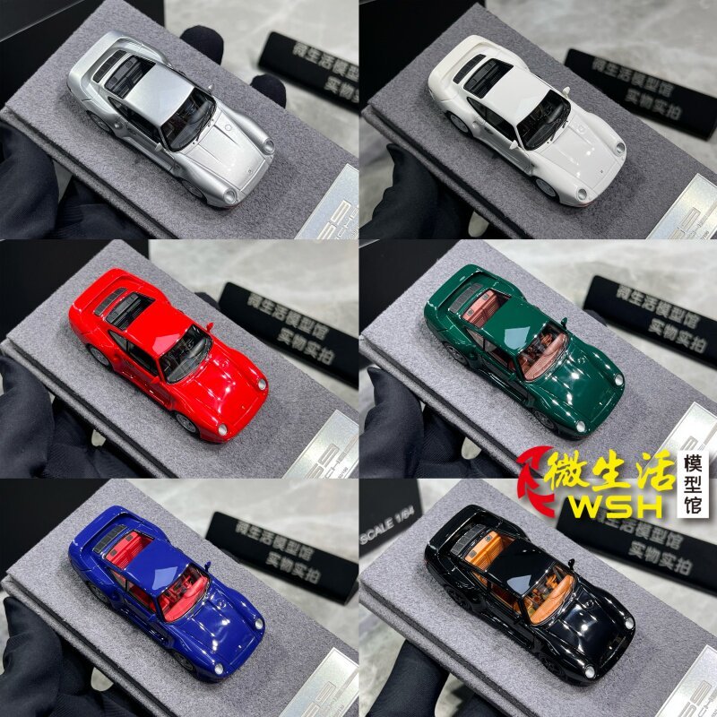ขายพร้อมสต็อก - DPM 1: 64 Porsche Porsche 959 โมเดลรถเรซิ่น Dainty Power