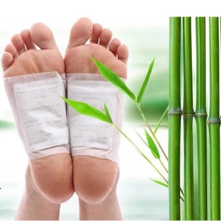 🌱แผ่นแปะเท้า ช่วยให้นอนหลับสบาย ดูดสารพิษ ดีท็อกซ์ / Gold Kinoki โยกิ คิโยเมะ แผ่นแปะเท้าสีทอง(1กล่อง 5คู่)