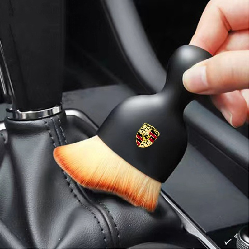 ภายในรถทําความสะอาดแปรงนุ่มเครื่องมือกําจัดฝุ่นสําหรับ Porsche Panamera Spyder Carrera Macan Boxster