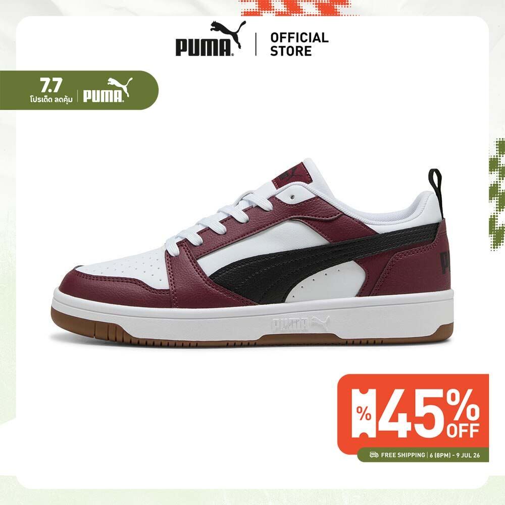 PUMA Rebound V6 Low Sneakers รองเท้าผ้าใบ Rebound V6 Black - Ruby - 39232854