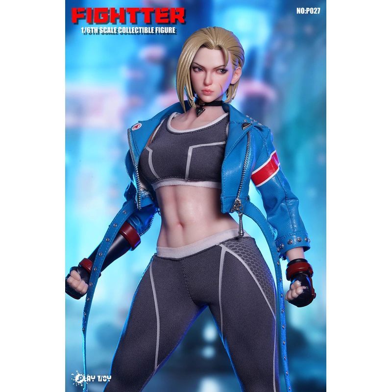 Authentic PLAY TOY P027 Sixth Generation Fighting Female Warrior 1/6 Fully Articulated Cloth Figure