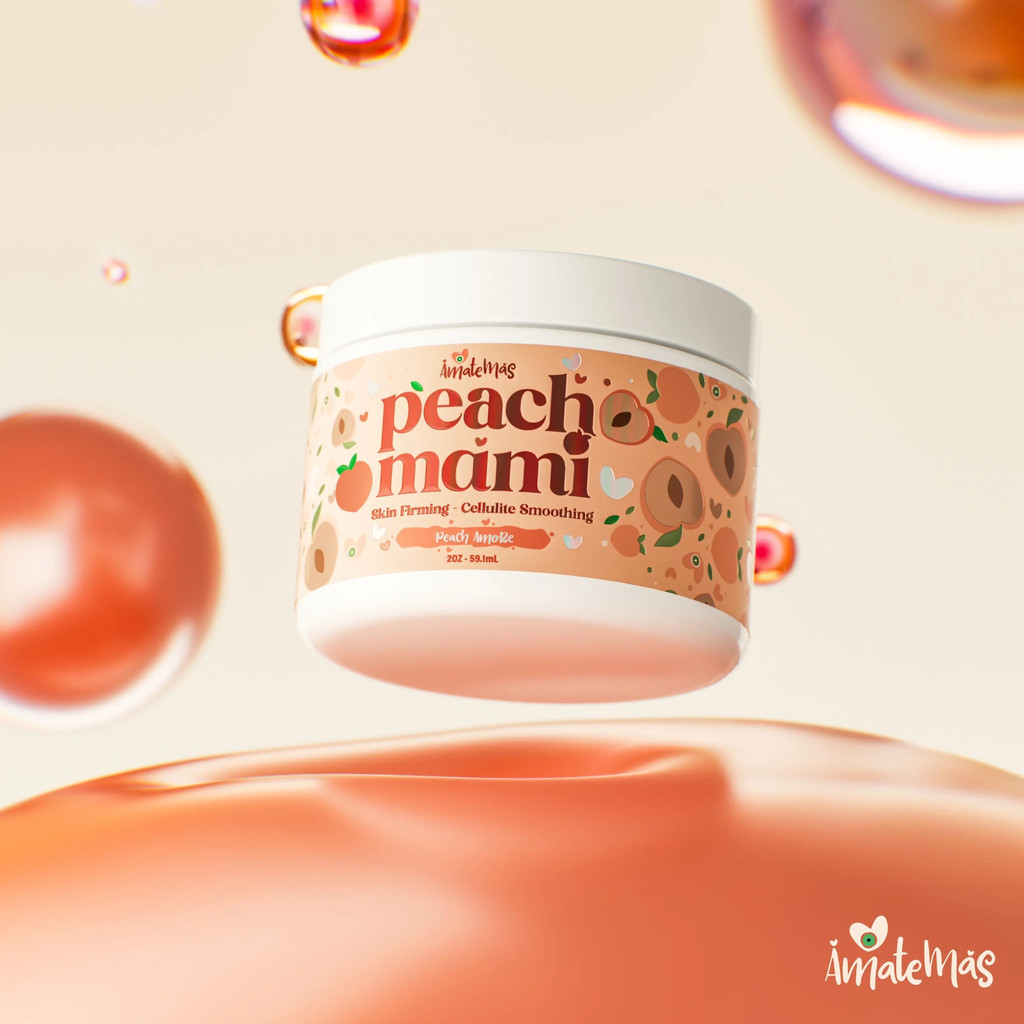 AMATEMASPeachMamiFirmingBody-VeganFloralBlendMoisturizerwithCffeine,HyaluronicAcid,Coconut,DeepMoist