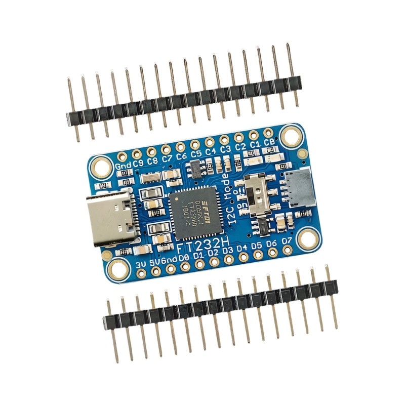 QUU USB Type C FT232H GPIO I2C บอร์ดสําหรับใช้ในฮาร์ดแวร์ระดับบอร์ด