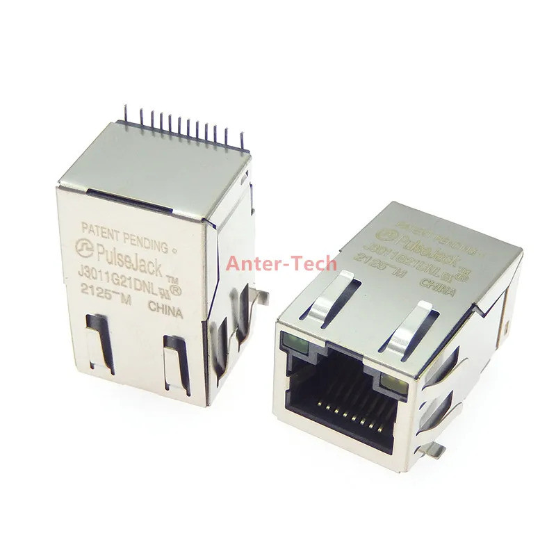 1pcs Ethernet พอร์ตซ็อกเก็ต J3011G21DNL RJ45 RJ11 A70-112-331N126 L829-1J1T-43 UDE RU1-161A9WGF HR96