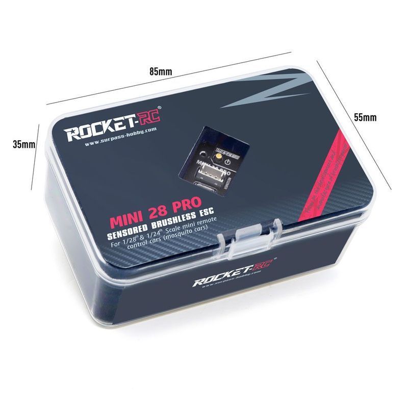 R ROCKET Sensory Brushless 30A ยุงรถอิเล็กทรอนิกส์ Conditioner 1/24 1: 28 มอเตอร์มอเตอร์ ROCKET Drif