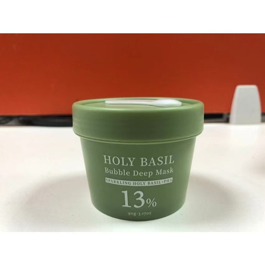 Holy Basil Bubble Deep Mask – Holy Basil & Carbonated Water for Cleanser Pores & Blackheads, Korean 