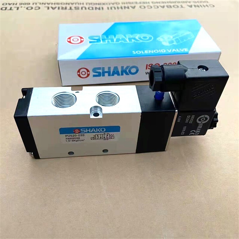 PU520-02S Xingong SHAKO โซลินอยด์วาล์ว PU520-03S Two-Bit Five-Breath Pneumatic Reversing วาล์ว PU520