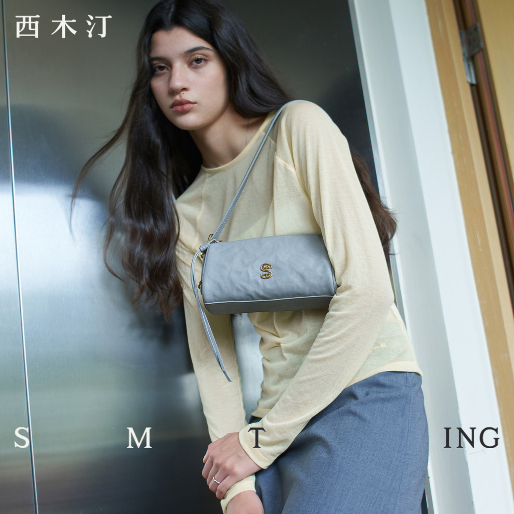 [Chen Zihan สไตล์เดียวกัน] Mist Pillow Bag Pen Holder Bag Underarm Bag Ladies High-End Messenger Bag