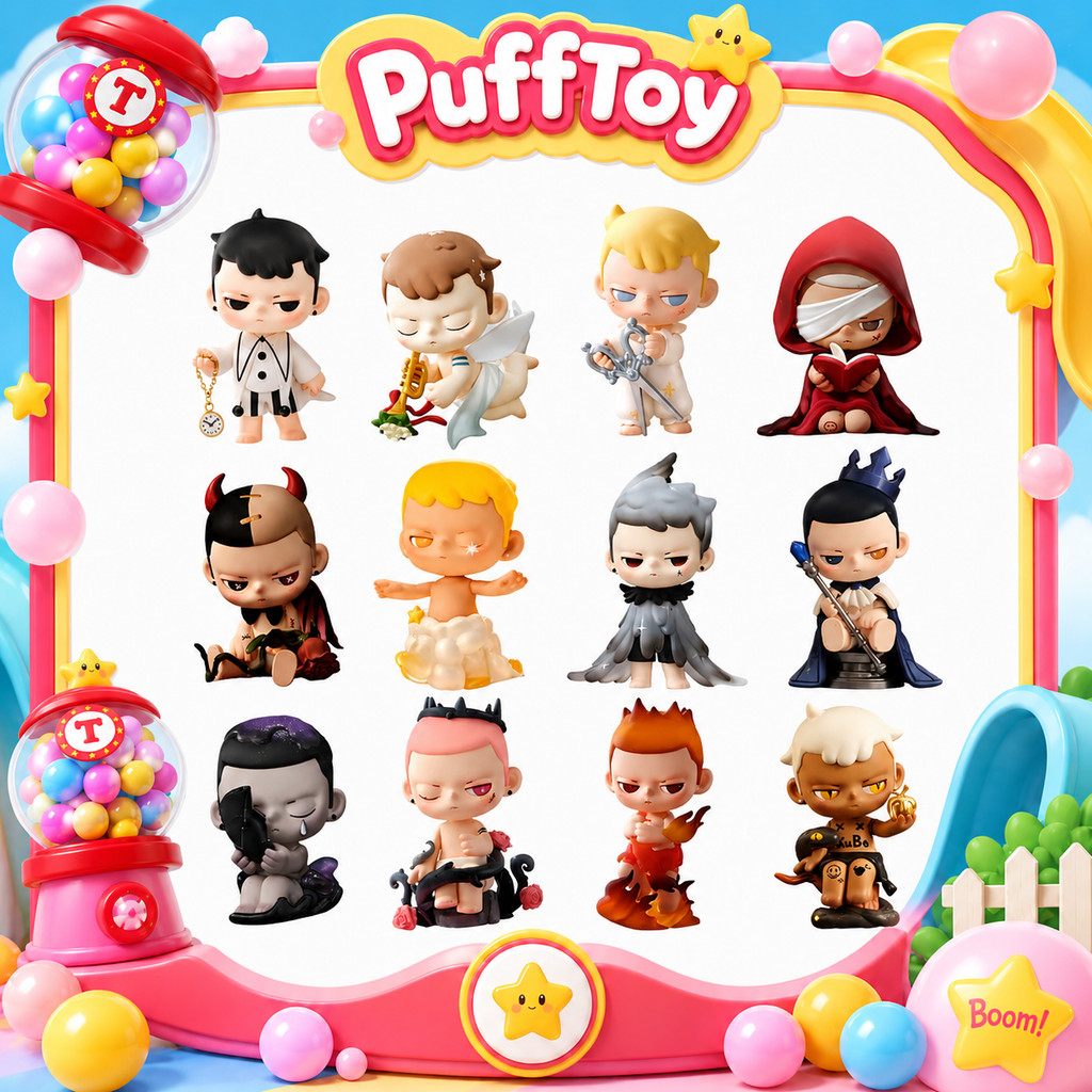 POPMART KUBO Angel Poem Series Mystery Box ฟิกเกอร์ของเล่น