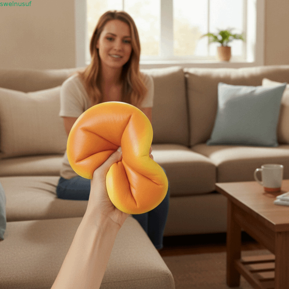 SAUTE จําลองเค้กชีสบีบของเล่น,จําลอง Prank ตกแต่งขนมปัง Squishy ของเล่น,เดสก์ท็อปเครื่องประดับนุ่มยืดหยุ่นช้า Rising สมจริง Sensory Fidget ขนมปังตลก
