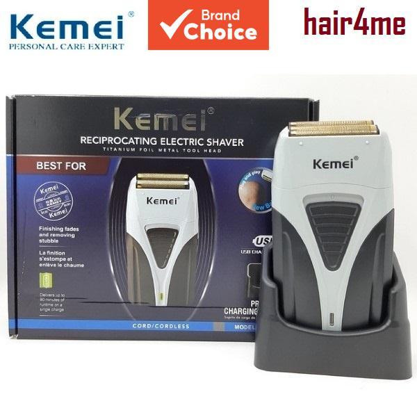 KEMEI KM-3383 เครื่องโกนหนวดไฟฟ้า ชาร์จผ่าน USB, เครื่องโกนหนวดมืออาชีพสําหรับตัดผมและตกแต่งทรง