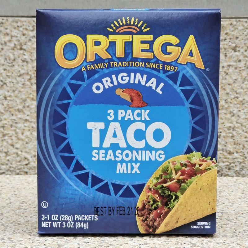 ผงตามฤดูกาลไส้แป้งแป้ง TACO ดั้งเดิมตามฤดูกาลเค้ก ORTEGA TACO ผสมตามฤดูกาล