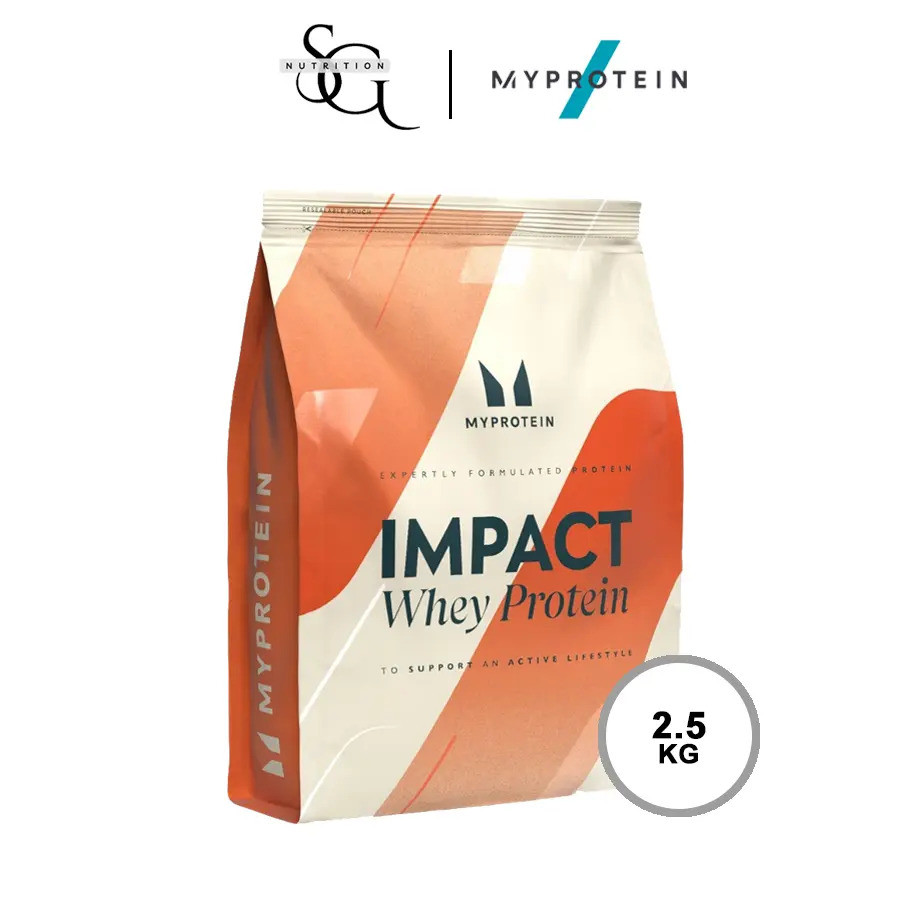 [โปรโมชั่น] MyProtein Impact Whey Protein (2.5kg/1kg) - เวย์โปรตีนเข้มข้น (Superb promo for Natural 