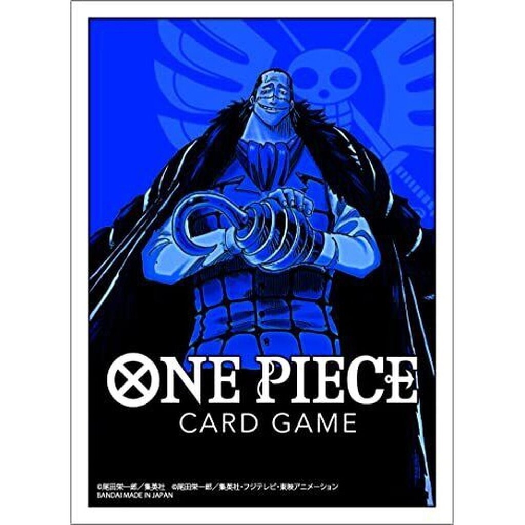 Bandai One Piece Card Game Sleeves Vol.1 Crocodile Leader Blue ซองใส่การ์ด (70 ซอง) 4549660853954 (การ์ด)