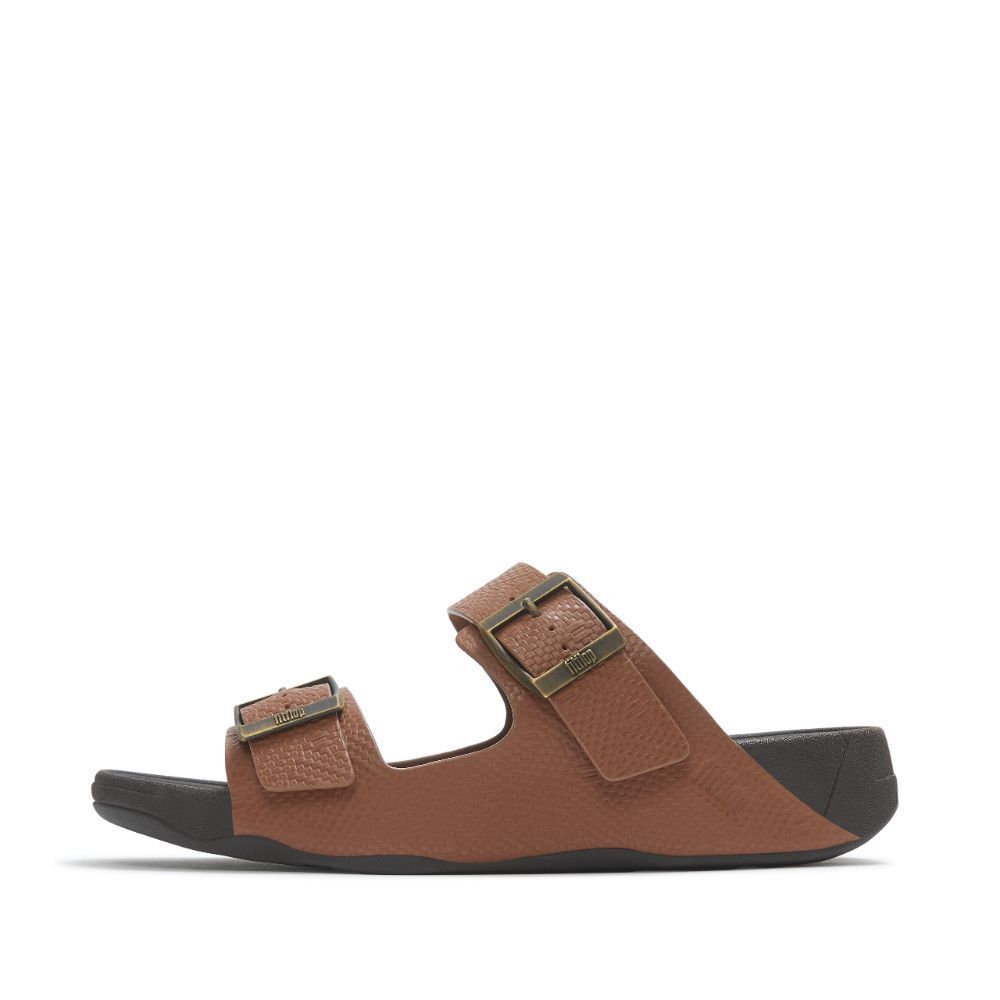 FITFLOP GOGH MOC BUCKLE EMBOSSED-LEATH รองเท้าแตะผู้ชาย รูปที่ 2