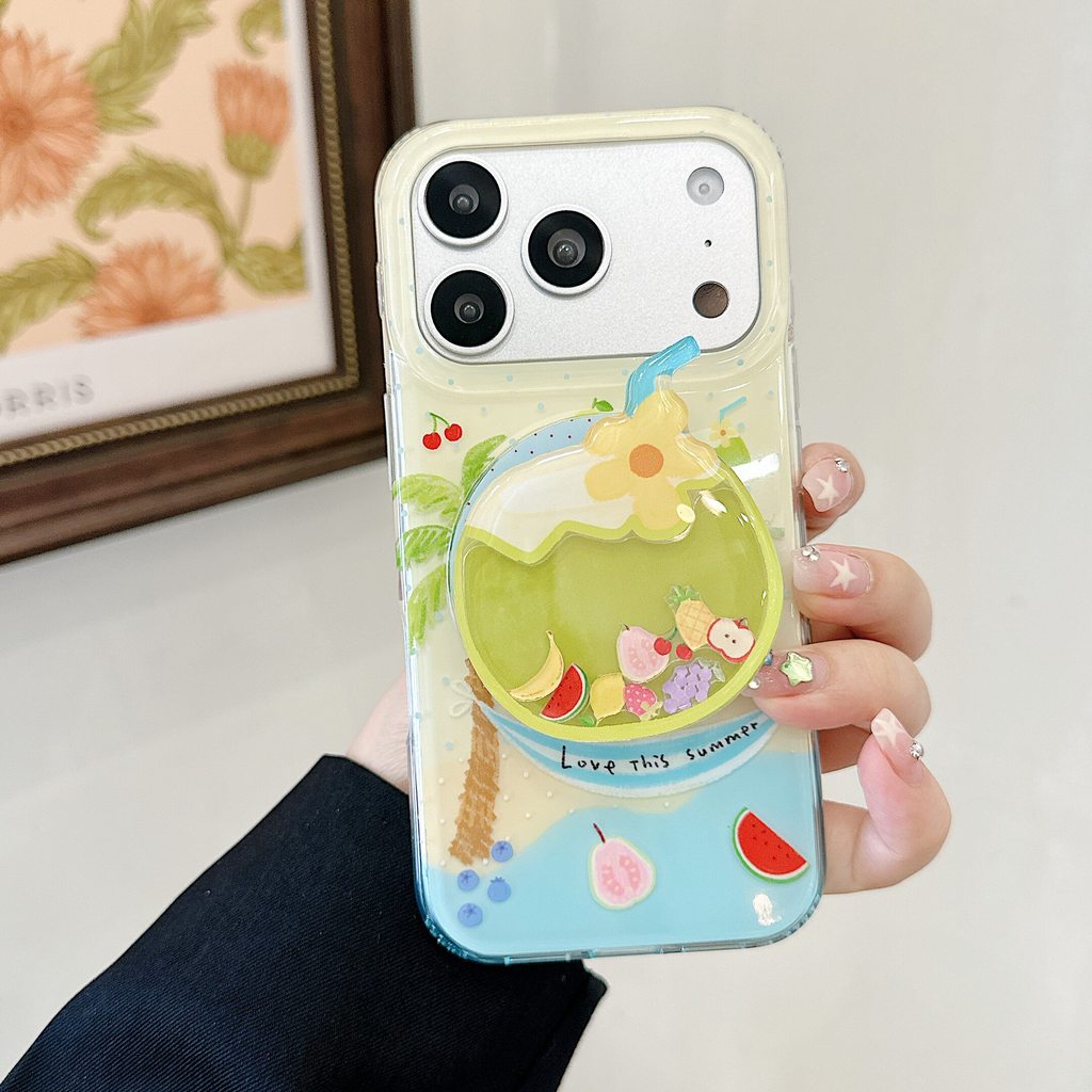 ฤดูร้อนมะพร้าวแม่เหล็กยึดกรณีSamsung S22 S23 S24 S25 S26 รูปที่ 7