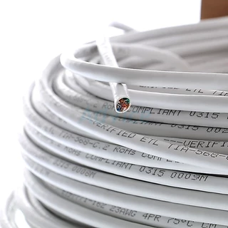 ✔ของแท้✔สายแลน LINK (US-9106LSZH-1) (US-9106-1) CAT6 UTP Cable (100m/Box) Original สำหรับภายในอาคาร สายสีขาว