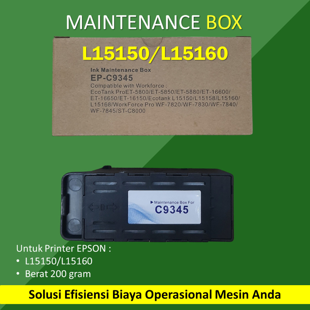 กล่องบํารุงรักษา C9345 เครื่องพิมพ์ L15150 L15160