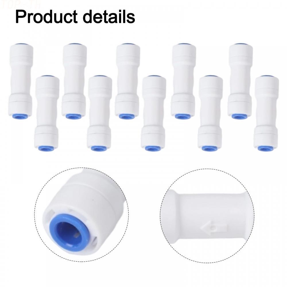 Quick Connect Check Valve Compatible With 1/4" PE Pipes Straight Check Valve