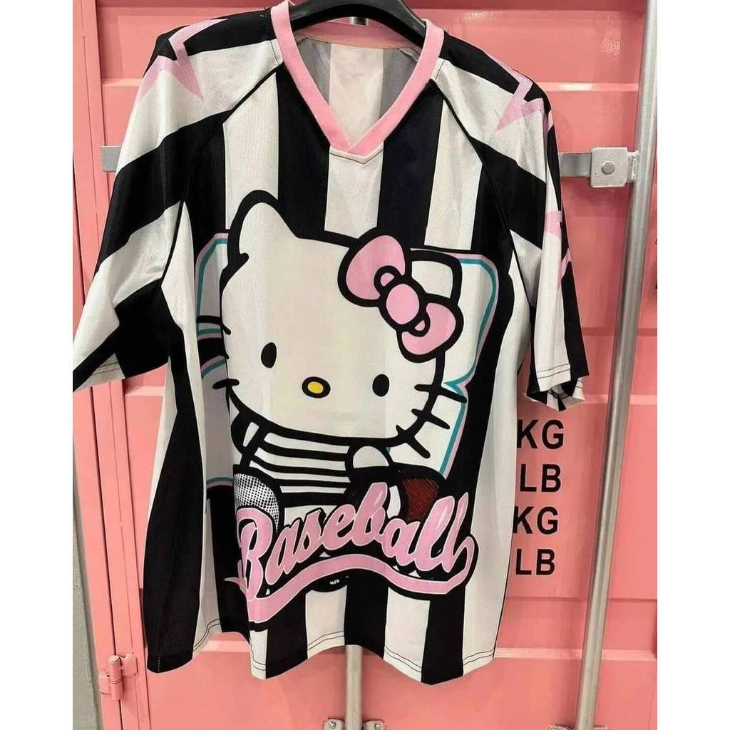 เสื้อกีฬาคิตตี้ สำหรับทุกวัย ออกแบบมาเพื่อรู้สึกสบายและเบา ระบายอากาศได้ดี เหมาะสวมใส่ในสนามกีฬาหรือชายหาด