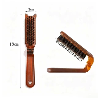 หวีพับ แบบพกพาเดินทาง ใช้ได้ทั้ง ผมตรง ผมหยิก หวีอเนกประสงค์ หวีขนาดเล็ก Folding comb