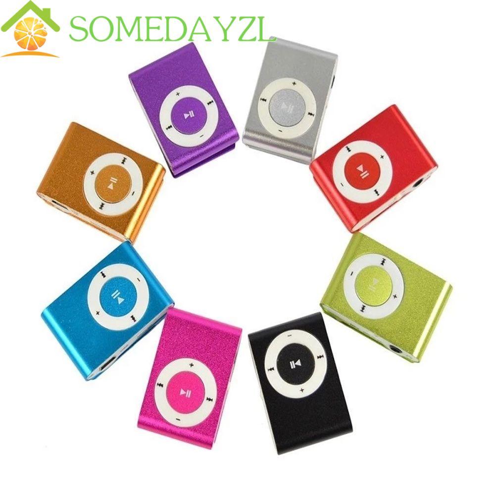 SOMEDAYZL Clip MP3 Fashion Portable Media Player Walkman Metal Mirror Sport MP3