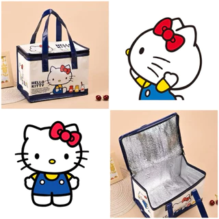 กระเป๋าเก็บอุณหภูมิ Kitty ❤️💙💛 บุฟอยด์ด้านในทั้งใบ เก็บร้อน-เย็นได้