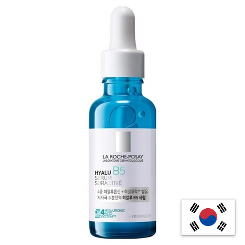 [La Roche-Posay] Hyalu B5 เซรั่มเพิ่มความชุ่มชื้น + สำลี 30 แผ่น / Hyaluronic Acid / Vitamin B5 / ขอ