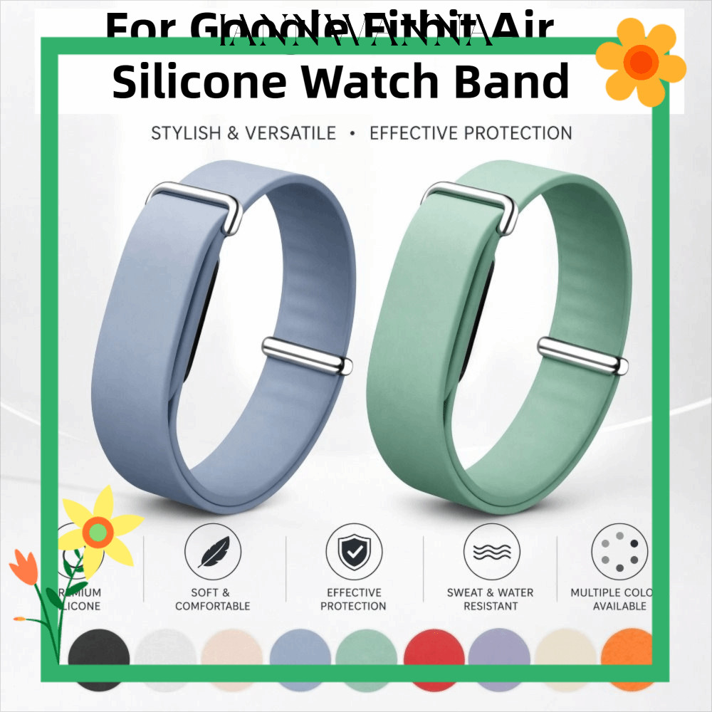 IANNWANA Fitness Tracker Strap, Loop Design Soft Sport Band,คุณภาพสูงปรับซิลิโคนเปลี่ยนสายรัดข้อมือสําหรับGoogle Fitbit Airสําหรับผู้ชายผู้หญิง