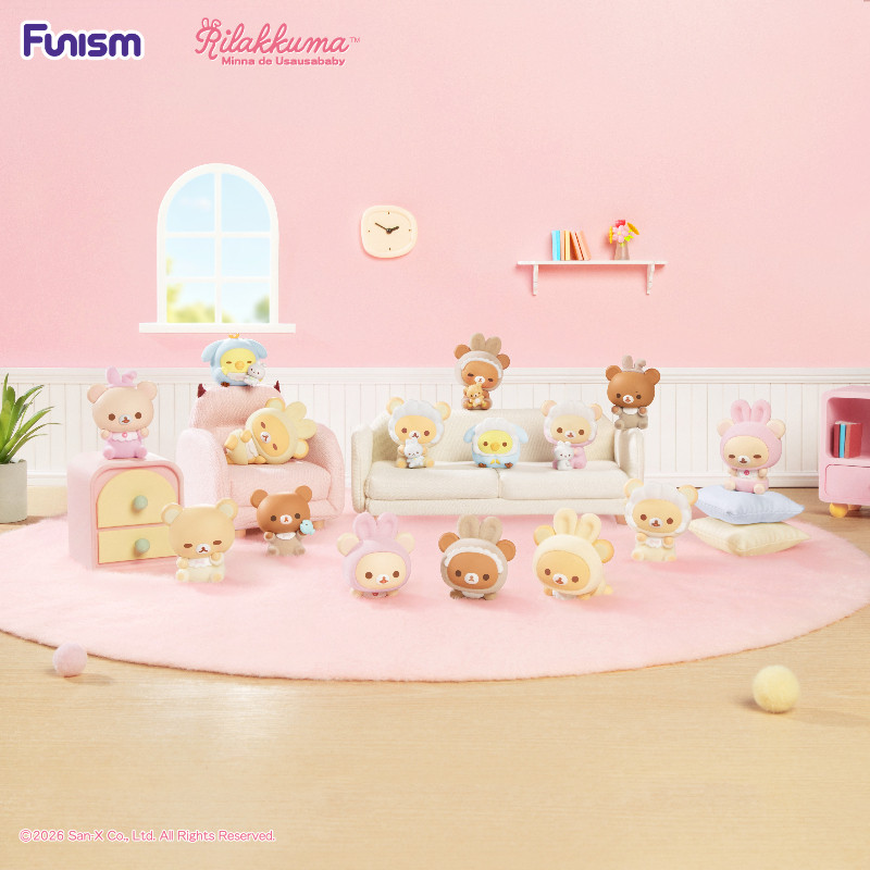 FUNISM Rilakkuma Ususababy Series กล่อง Action Figurines รูปที่ 3