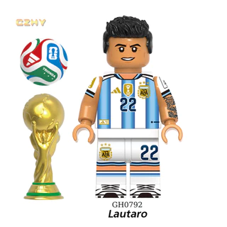 2026 World Cup Star Mo Salah Yamal Bellingham Haaland Laautaro Alvarez Rodri บล็อกตัวเลขของเล่น