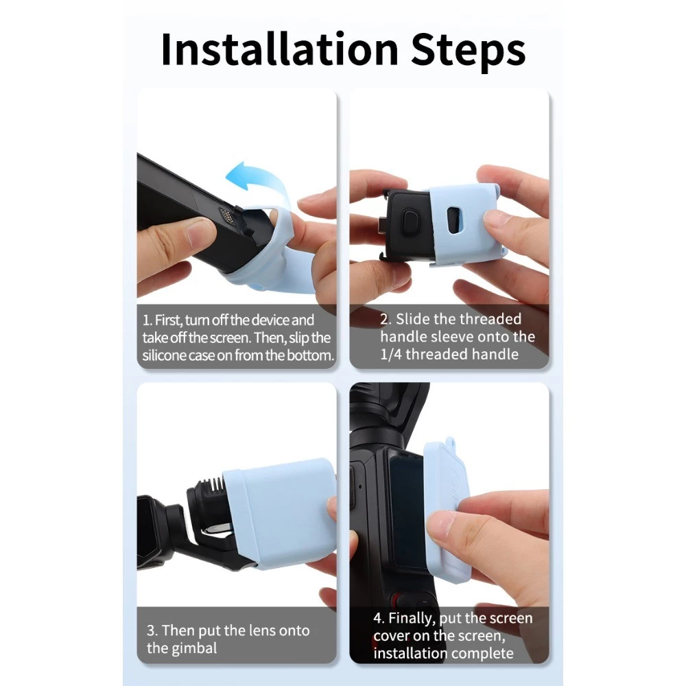 เข้ากันได้กับฝาครอบป้องกันซิลิโคนกันรอยขีดข่วน Insta360 Luna Ultra, ฝาครอบป้องกันตัว Luna Ultra, อุปกรณ์เสริมสําหรับกล้อง thumbnail 9