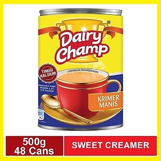 Tp ครีมเทียมข้นหวาน มาเลย์ Dairy Champ 500g*48 (1 ลัง/Cs)