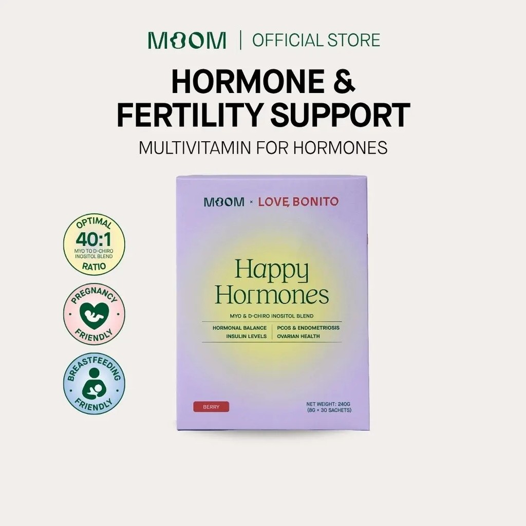 [LIMITED EDITION] Moom Health Happy Hormones Berry - วิตามินรวมสําหรับสมดุลฮอร์โมนและภาวะเจริญพันธุ์