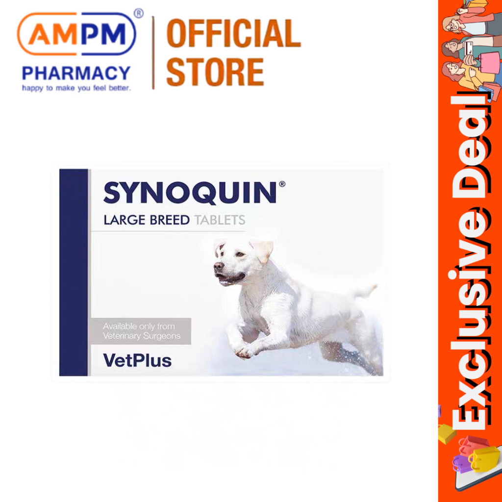 3box free1  5% Shopee Coins Reward✨Swipe Card!!VetPlus SYNOQUIN EFA VetPlus/Large Dog/Lozenge/Capsul