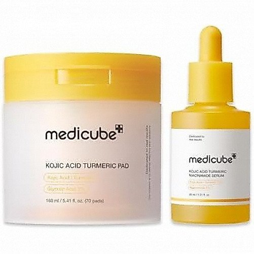 Medicube Kojic Acid Renew & Smooth Duo สําหรับผิวที่มีปัญหา: Kojic Acid Turmeric Clarifying & Balanc