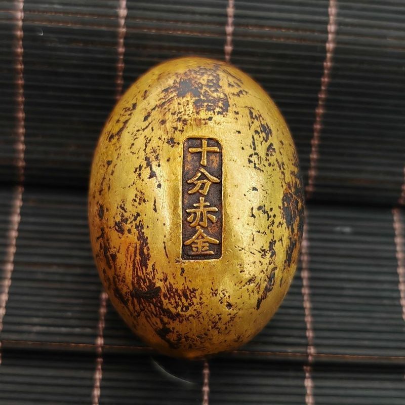 ใช่! ใช่!เก็บสินค้า บูติกโบราณ!Solid Shifen Jinqianlong Year-Made Egg Wrapping Warm Delicate Old Spi