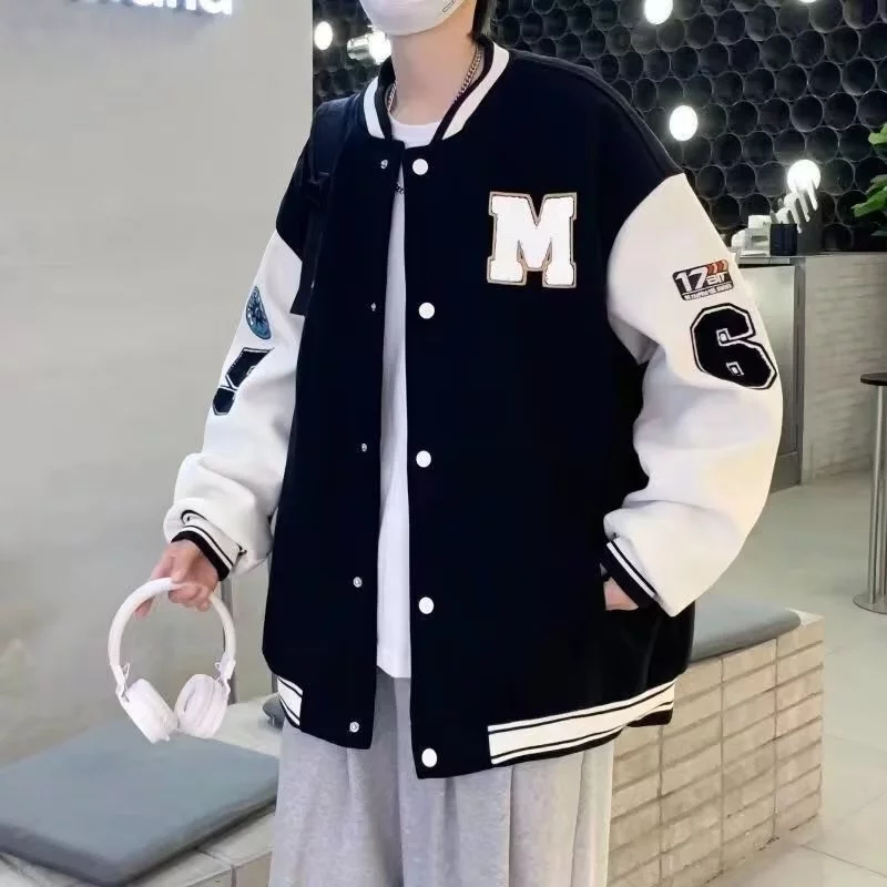 เสื้อแจ็คเก็ตผู้ชาย 2025 ฤดูใบไม้ผลิฤดูใบไม้ร่วงสไตล์ใหม่แฟชั่นเกาหลีรุ่นอินเทรนด์เสื้อลําลองผู้ชายชุดเบสบอลอินเทรนด์ สูงสุด เสื้อผ้า