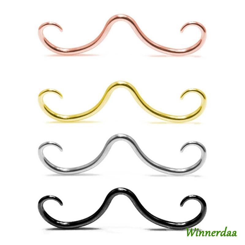 WIN สแตนเลส Septum หนวดจมูกแหวน Hoop Septum Piercing Hanger enduring