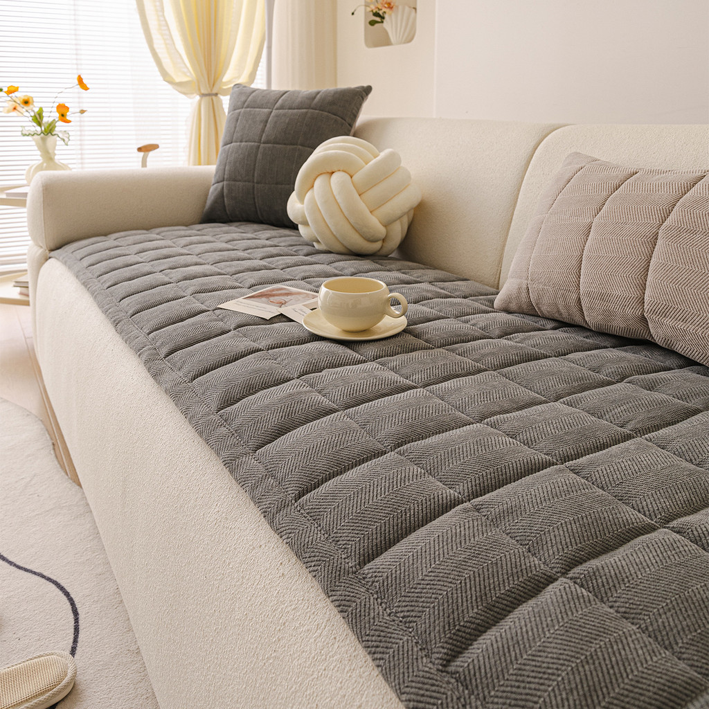 [ผลิตภัณฑ์ใหม่] Four Seasons Universal High-End หนานุ่มข้าวเหนียว Chenille เบาะโซฟาเบาะชิ้นเดียว