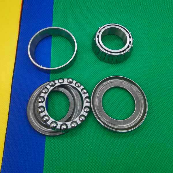 เหมาะสําหรับการก่อสร้าง Yamaha JYM125-9 XTZ125 คลื่นพวงมาลัยคอลัมน์แบริ่งความดันแบริ่งชามเหล็ก