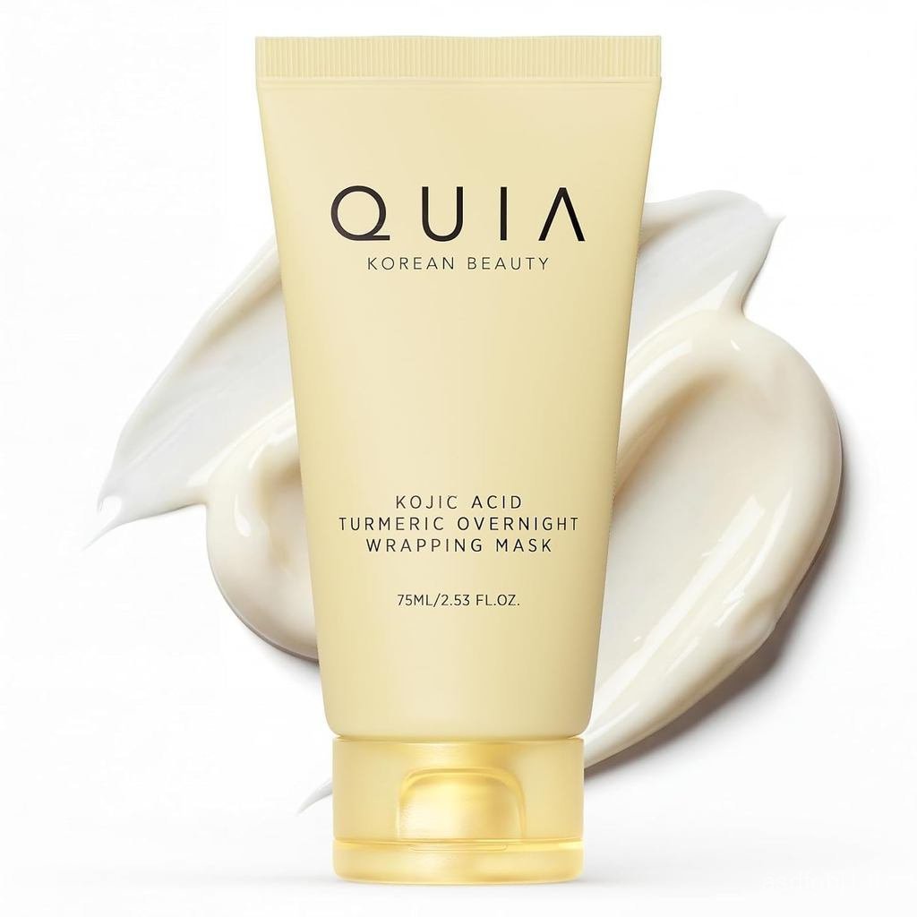 QUIATurmeric+KojicAcidOvernightWrappingMask–HydrationMaskforGlowing–EvensTone,hesRednessandImprovest